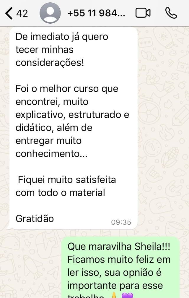 Mensagem de agradecimento